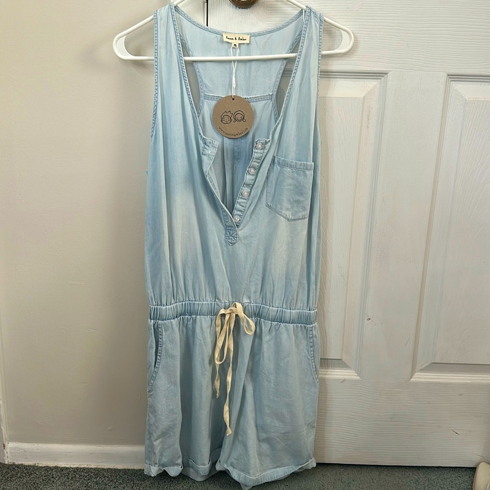 Denim romper